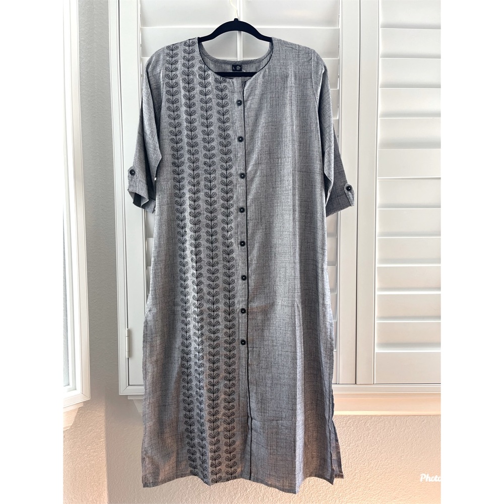 Gray cotton kurti
